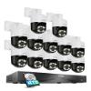 ZOSI 4K 8MP 16CH Security Camera System with AI Face Person Vehicle Detection, 12 x 4K Outdoor Auto Tracking PT PoE Camera with Floodlights, 2-Way Audio, 16 Port 32CH 8MP NVR with 4TB HDD view 1