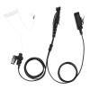 2 Wire Acoustic Tube Ear Piece Ptt Mic Earpiece Two Way Radio 6 Pin Headset for Retevis Motorola Ailunce HD1 gp328plus nr30 rt29 Walkie Talkies(Black,Wired view 1
