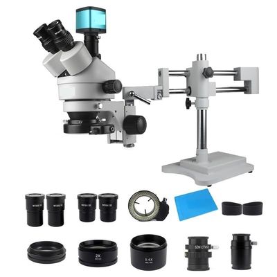 GagalU Microscope Double Boom Zoom Simul Focal Trinocular Stereo Microscope HDMI USB Microscopio Camera Phone Repair Tools Easy to Use