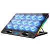 KeiBn Laptop Cooling Pad, Gaming Laptop Fan Cooling Pad with 15 Quiet Fans, RGB Laptop Cooler for 10-17.3 Inch, 4 Height Stands, 2 USB Ports - Blue view 1