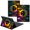 CGFGHHUY for Fire HD 8/8 Plus Tablet Case 12th/10th Generation 8 inch 2022/2020 Release Detachable Wireless Keyboard & PU Leather Stand Cover Protective Tablet Case - Sun and Planet view 1
