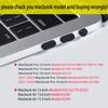 10PCS Dust Cover Port Plugs for MacBook Air 13" M2 M1 /MacBook Pro 13" M2 M1/MacBook Air 15.3" /MacBook Pro 14" 16" M3 M2 M1, Dust Plug for USB C Thunderbolt, 2PCS Webcam Cover Slide view 2