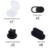 10PCS Dust Cover Port Plugs for MacBook Air 13" M2 M1 /MacBook Pro 13" M2 M1/MacBook Air 15.3" /MacBook Pro 14" 16" M3 M2 M1, Dust Plug for USB C Thunderbolt, 2PCS Webcam Cover Slide view 3