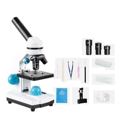Microscope Zoom 2000x Biological HD Microscope Monocular Student Laboratory Lab Education LED Easy to Use