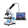 Microscope Zoom 2000x Biological HD Microscope Monocular Student Laboratory Lab Education LED Easy to Use view 2