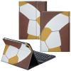 CGFGHHUY for iPad 10th Generation Case with Keyboard,Detachable Wireless Keyboard & PU Leather Stand Cover Protective Tablet Case for iPad 10th Gen 10.9 inch 2022 - Football view 1