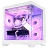 HELLOLAND Gaming PC -AMD Ryzen 7 5700X 3.4 GHz- RX 6500XT 4GB-16GB DDR4 RAM-1TB PCIe +1TB SATA SSD-240 Liquid Cooler -WiFi &Bluetooth -RGB Fans-Windows 11 Desktop Computer-White view 3