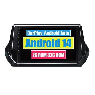 RoverOne Car GPS for Peugeot 2008 208 2019 2020 2021 2022 with CarPlay Android Auto Multimedia Player Navigation Stereo Bluetooth WiFi