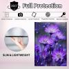 CGFGHHUY for iPad 10th Generation Case with Keyboard,Detachable Wireless Keyboard & PU Leather Stand Cover Protective Tablet Case for iPad 10th Gen 10.9 inch 2022 - Purple Flower view 3
