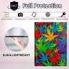 CGFGHHUY for iPad 9th Generation Case with Keyboard for iPad Case 10.2 inch 8th/7th Generation Detachable Wireless Keyboard & PU Leather Stand Cover Protective Tablet Cover - Colorful Leaf view 3