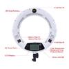 18inch LED Ring Lights with Tripod Lamp Kit 3200K-5500K Adjustable 1-100% Bi-Color 96W Fill Light CRI95+ for Make-up Vlog Beauty Salon Tattoo Studio (FE480 White) view 4