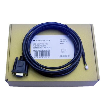 Applicable S6N-L-T00-3.0 Data Download Cable IS620N IS620F Series Servo Debugging Cable PC Serial Port RS232 Port Black 3 Meters