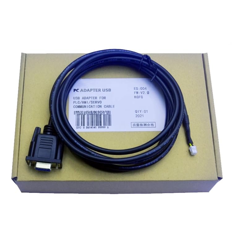 Applicable S6N-L-T00-3.0 Data Download Cable IS620N IS620F Series Servo Debugging Cable PC Serial Port RS232 Port Black 3 Meters
