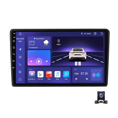 DEHIWI Double Din Car Stereo Multimedia Radio for VW Touareg 2003~2010 9 Inch Touchscreen with Navigation MP5 Player, DSP RDS FM Car Radio with Carplay/Android Auto,8 core m200s 2g+32g