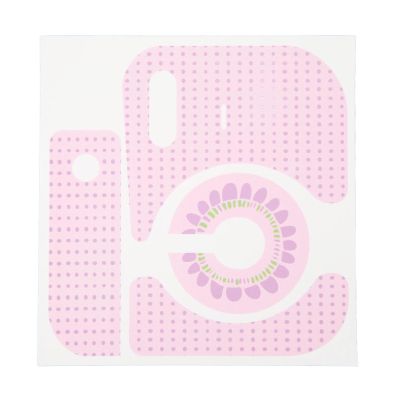 Yunir Kids Camera Instant Print,Body Stickers for Mini12 Instant Camera,PVC Creative Decorative Body Decal for Mini12 Instant Camera for DIY,Polka Dot Sunflower Pattern, Pink