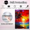 CGFGHHUY for iPad 9th Generation Case with Keyboard for iPad Case 10.2 inch 8th/7th Generation Detachable Wireless Keyboard & Stand Cover Protective Tablet Cover,Sea and Palm Trees at Sunset view 3