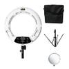 18inch LED Ring Lights with Tripod Lamp Kit 3200K-5500K Adjustable 1-100% Bi-Color 96W Fill Light CRI95+ for Make-up Vlog Beauty Salon Tattoo Studio (FD480 White) view 1