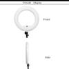 18inch LED Ring Lights with Tripod Lamp Kit 3200K-5500K Adjustable 1-100% Bi-Color 96W Fill Light CRI95+ for Make-up Vlog Beauty Salon Tattoo Studio (FD480 White) view 3