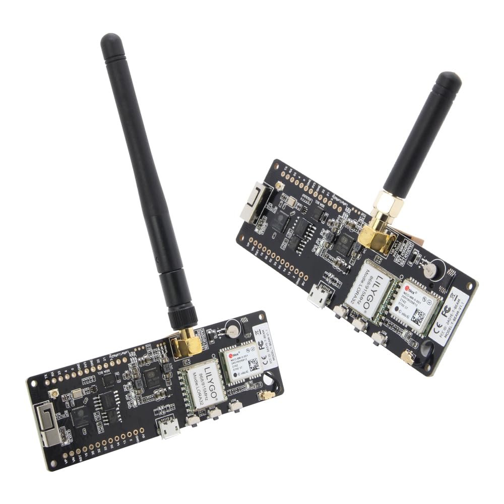 LILYGO T-Beam Helium V1.2 ESP32 LoRa TTGO Development Board LoRaWAN 915MHz Wireless Module GPS NEO-6M with 18650 Battery Holder