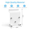 Koroao Vinyl Siding Clips Mount Bracket Compatible with Eufy SoloCam S340 /SoloCam E30 Solar Security Outdoor Camera 1PackWhite view 3