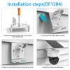 Koroao Vinyl Siding Clips Mount Bracket Compatible with Eufy SoloCam S340 /SoloCam E30 Solar Security Outdoor Camera 1PackWhite view 4