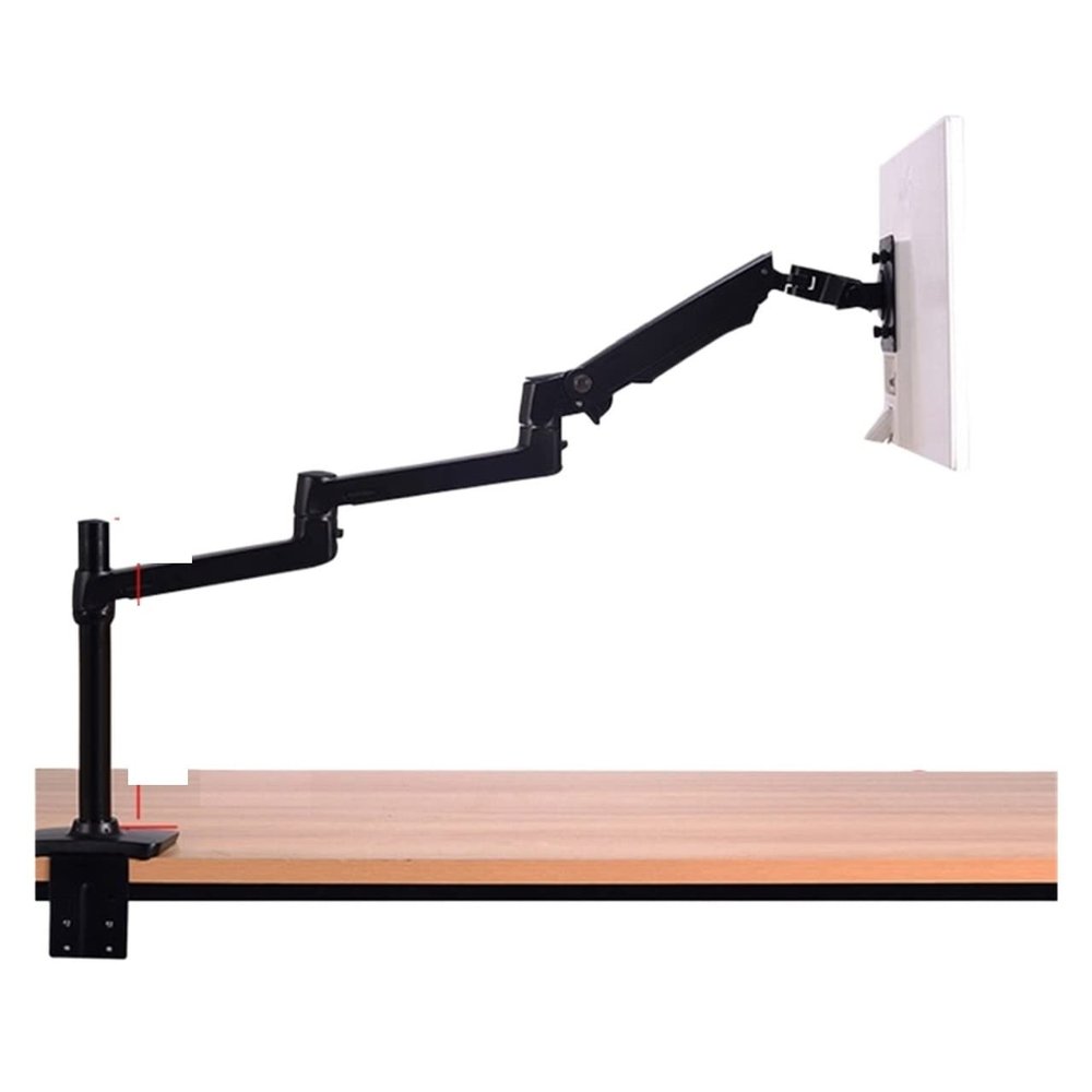 600mm 8013II Full Motion Rotate 17"-38" LCD Monitor Desktop Stand Mechanic Spring Arm Aluminum Monitor Load 3-11kg Long 3 Arm (Color : Black)