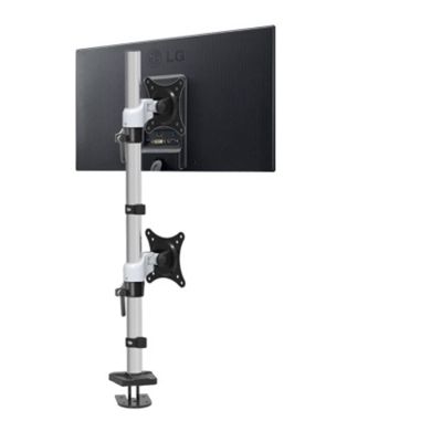 700mm High 10-27" Monitor Clamp Desktop Stand LCD Tv Table Mount Double Monitor Desk Support Dual Screen Led Bracket LCD Holder (Color : Grommet Base)