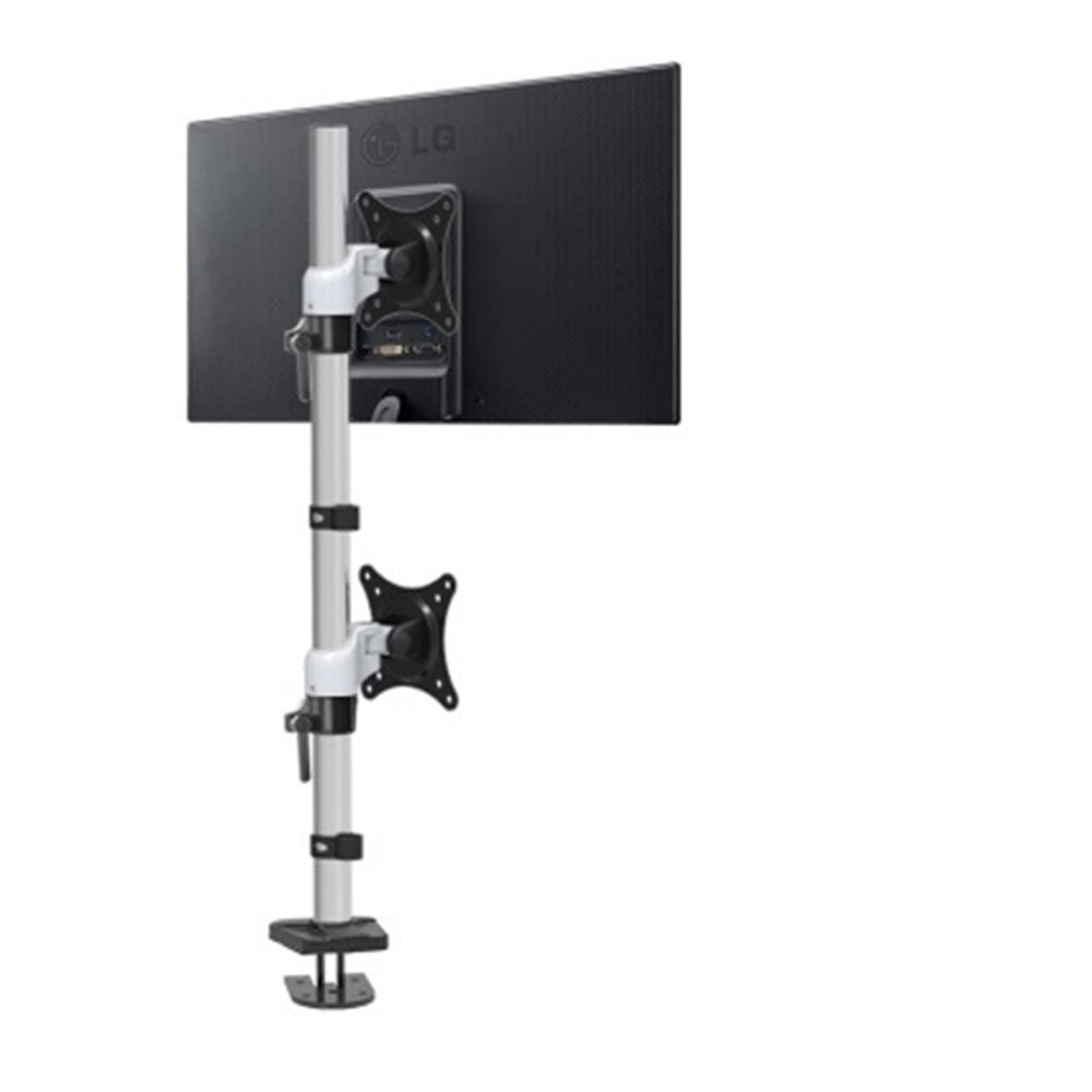 700mm High 10-27" Monitor Clamp Desktop Stand LCD Tv Table Mount Double Monitor Desk Support Dual Screen Led Bracket LCD Holder (Color : Grommet Base)