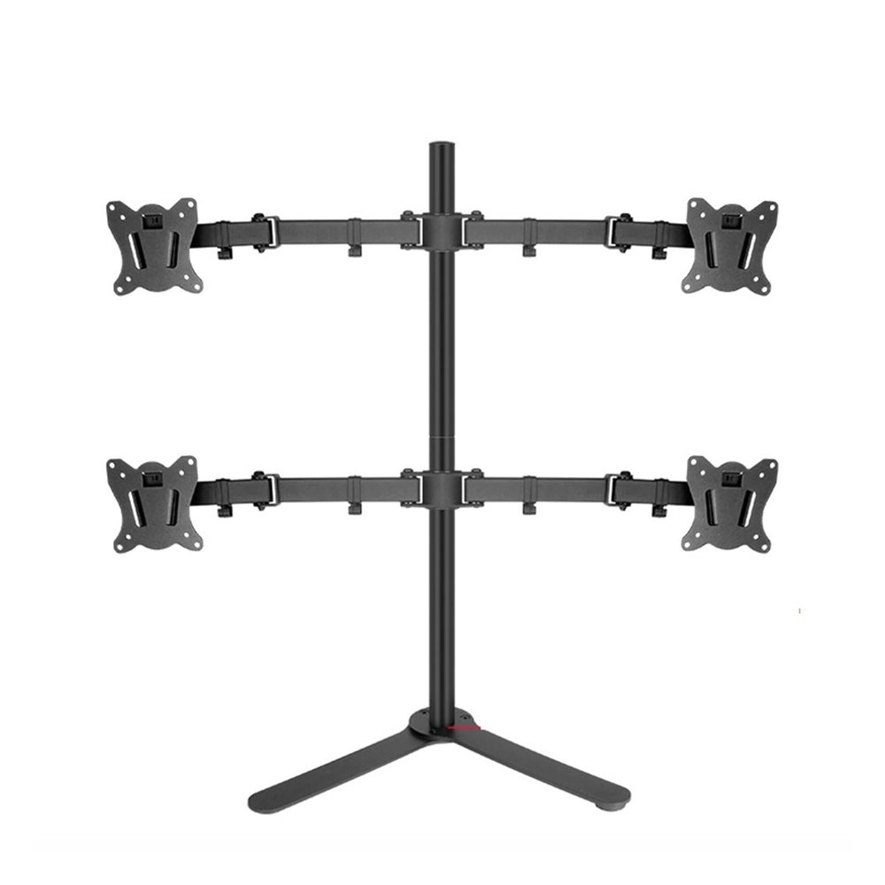 360 Rotate Big Base Full Motion 10"-27" 8kg LCD Table Mount Four Monitor Desktop Support Screen Stand Holder Quick Release