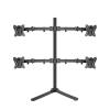 360 Rotate Big Base Full Motion 10"-27" 8kg LCD Table Mount Four Monitor Desktop Support Screen Stand Holder Quick Release view 1
