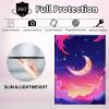 CGFGHHUY for Samsung Galaxy Tab A SM-T510 Case Detachable Wireless Keyboard and PU Leather Stand Cover Protective Tablet Case for Samsung Galaxy Tab A SM-T510/T515 10.1 inch - Pink Moon view 3