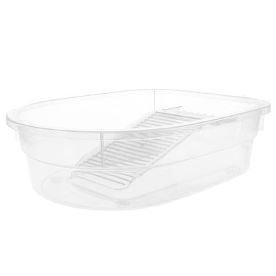 Healifty Washing Clothes Basin with Integrated Washboard Transparent Design for Hand Washing Clothes Compact and Portable for Home and Dorm Use