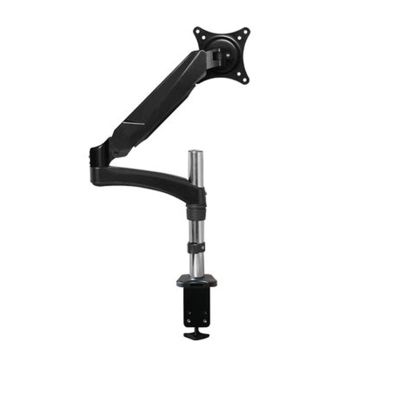 Aluminum 27inch 2-7kg 360 Rotate Clamp Air Press Gas Strut LCD Tv Table Mount Monitor Gas Spring Screen Desktop Support Bracket (Color : Black clamp Base)