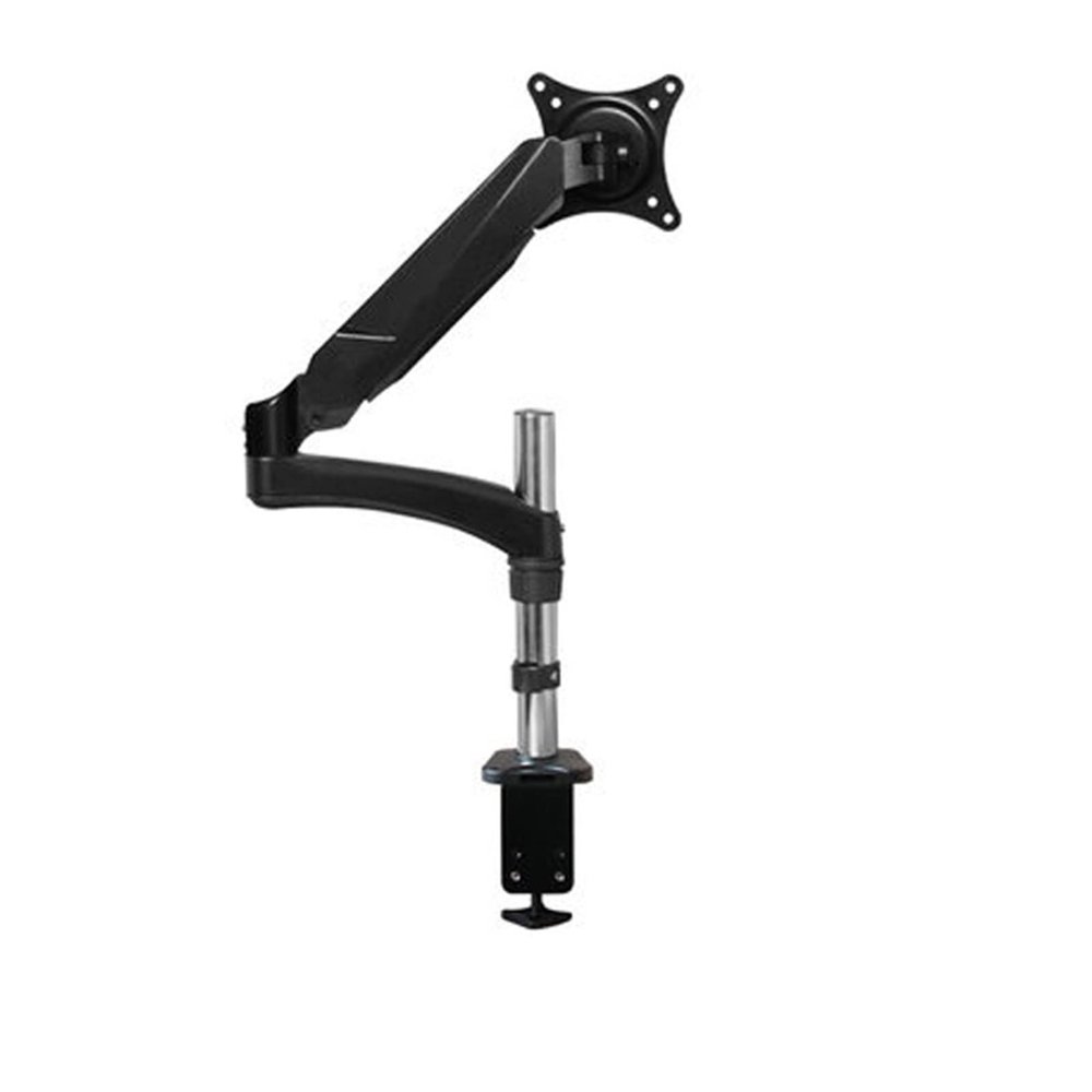 Aluminum 27inch 2-7kg 360 Rotate Clamp Air Press Gas Strut LCD Tv Table Mount Monitor Gas Spring Screen Desktop Support Bracket (Color : Black clamp Base)
