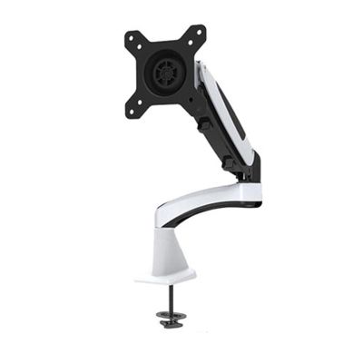DL-GST112F 10-27" Air Press Gas Strut Tilt LCD TV Desk Mount Swivel 5-16KG Monitor Table Bracket Screen Desktop Shelf with Clamp (Color : DL-GST112FC)