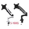 DL-GST112F 10-27" Air Press Gas Strut Tilt LCD TV Desk Mount Swivel 5-16KG Monitor Table Bracket Screen Desktop Shelf with Clamp (Color : DL-GST112FC) view 2