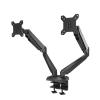 27" Full Motion Air Press Gas Strut Double LCD Tv Mount Dual Screen 360 Rotate 2 Monitor Desktop Support Holder Bracket (Color : DL-G224B) view 1