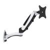 DL-GM112W 8kg Gas Spring 2 Arm 10" 23" 27" Tiltable 360 Rotate Aluminum LCD Wall Mount Swivel Monitor Screen Wall Bracket Shelf (Color : New Silver) view 1