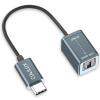 Cubilux USB to S/PDIF Transmitter for Music Playing, USB C to TOSLINK Output Adapter (Stereo Sound), USB Optical Audio Converter Suitable for iPhone 17/16/15 Series - Not for 7.1/5.1, NOT for TV view 1