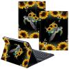 CGFGHHUY for Samsung Galaxy Tab A8 10.5 Case Detachable Wireless Keyboard and PU Leather Stand Cover Protective Tablet Case for Samsung Galaxy Tab A8 10.5 inch 2022 - Turtles and Sunflowers view 1