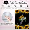 CGFGHHUY for Samsung Galaxy Tab A8 10.5 Case Detachable Wireless Keyboard and PU Leather Stand Cover Protective Tablet Case for Samsung Galaxy Tab A8 10.5 inch 2022 - Turtles and Sunflowers view 3