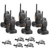 TIDRADIO Walkie Talkies Long Range 6 Pack, Rechargeable Two Way Radios for Adults with Earpiece, 22 Channels Portable Radios with Flashlight for Jobsite, Outdoor Camping, Hiking view 1
