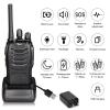 TIDRADIO Walkie Talkies Long Range 6 Pack, Rechargeable Two Way Radios for Adults with Earpiece, 22 Channels Portable Radios with Flashlight for Jobsite, Outdoor Camping, Hiking view 2
