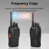 TIDRADIO Walkie Talkies Long Range 6 Pack, Rechargeable Two Way Radios for Adults with Earpiece, 22 Channels Portable Radios with Flashlight for Jobsite, Outdoor Camping, Hiking view 4