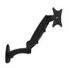 DL-GM112W 8kg Gas Spring 2 Arm 10" 23" 27" Tiltable 360 Rotate Aluminum LCD Wall Mount Swivel Monitor Screen Wall Bracket Shelf (Color : Black) view 1