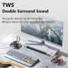 Mechanical Crab Bluetooth Speaker with Multicolor LED - Enhanced Stereo Sound, Deep Bass, Dual Pairing - 8H Playtime for Home, Party, and Outdoor Activities, Gray view 3