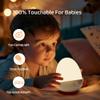 ZUZUKID Touch Night Light for Baby Nursery: Rechargeable Portable Kids Egg Nightlight Lamp with Feeding Timer for Todder Room, 3 Colors Temperatures Dimmable,Up to 200H(BPA-Free) view 3