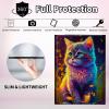 CGFGHHUY for Samsung Galaxy Tab S6 Lite Case 2022/2020 Detachable Wireless Keyboard and PU Leather Stand Cover Protective Tablet Case for Samsung Galaxy Tab S6 Lite 10.4 inch - Watercolor Cat view 3