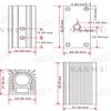2pcs 12mm Silver Heat Sink Heatsink Holder for 12mm Blue/Green/Red/IR Laser Modules view 2