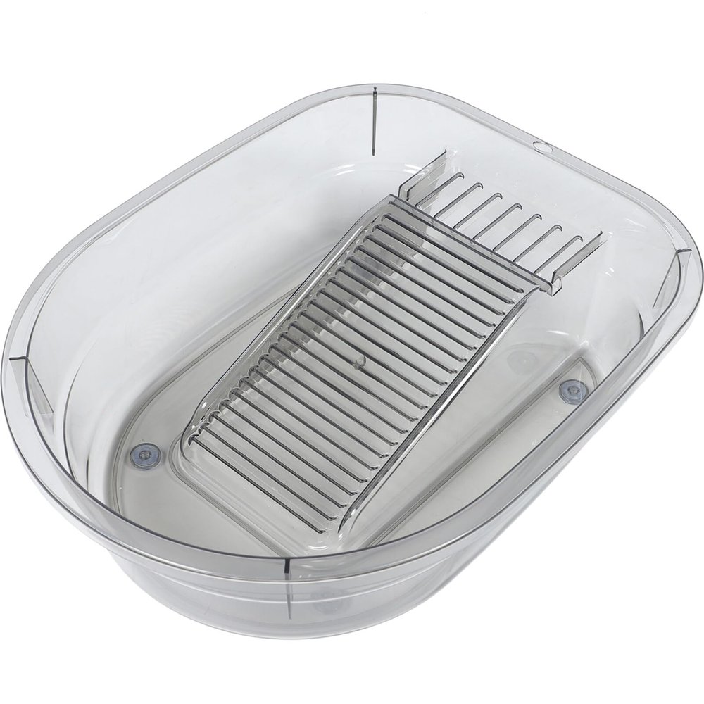 Laundry Basin with Washboard for Hand Washing, Pp, Gray